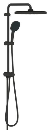 Душевая система GROHE Tempesta System 250 Cube Flex с переключателем потоков, черный (269772431)