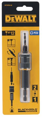 Быстросменный узел DEWALT Flip&Drive DT70789: бита PZ2, 25 мм + пилотное сверло с зенкером, 3.56 мм