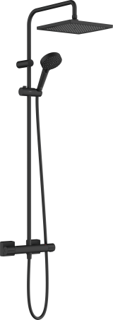 Душевая система hansgrohe Vernis Shape 240 1jet с термостатом 26427670, матовый черный