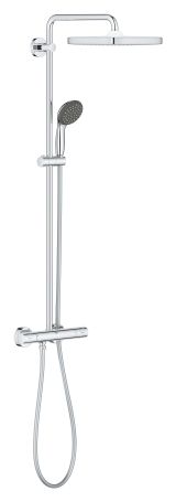 Душевая система GROHE Vitalio Start System 250 Cube с термостатом для душа, хром (26697000)