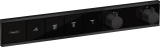 Внешняя часть термостата для душа hansgrohe RainSelect скрытого монтажа на 4 потребителя 15382670, матовый черный