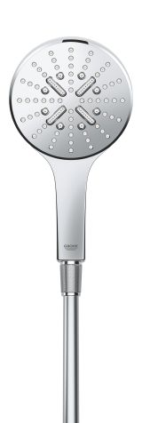 Ручной душ GROHE Rainshower SmartActive 130, 12 л/мин, 3 режима, хром (26544000)