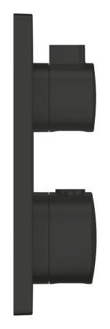 Внешняя часть термостата для душа GROHE Grohtherm на 2 потребителя, матовый черный (1022092430)