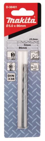 Сверло по металлу Makita HSS-R 5х52x86, D-38401