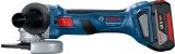 Угловая шлифмашина Bosch Professional GWS 180-LI, 18 В, с 2 АКБ 4 Ач и ЗУ, в кейсе, (0.601.9H9.021)