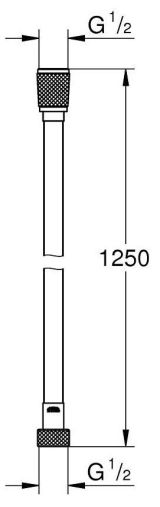 Набор для гигиенического душа GROHE BauLoop скрытого монтажа, хром (125078)