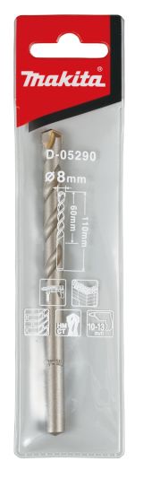 Сверло по бетону Makita 8x60x110 мм, D-05290