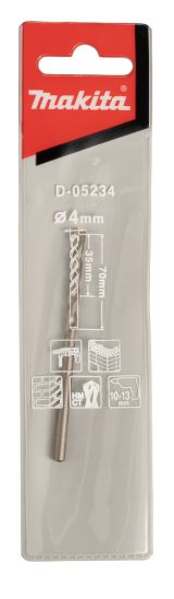 Сверло по бетону Makita 4x35x70, D-05234