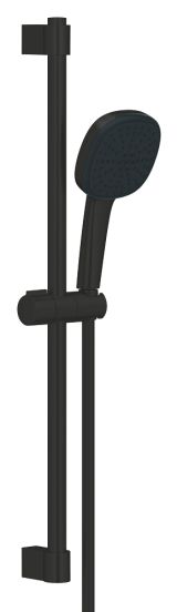 Смеситель для душа GROHE Cubeo с душевым гарнитуром, матовый черный (1018252430)