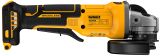 Аккумуляторная угловая шлифмашина DEWALT DCG408P1T, 18 В, 125 мм, 9000 об/мин, с АКБ 5 Ач и ЗУ, в кейсе TSTAK (DCG408P1NT-XJ)