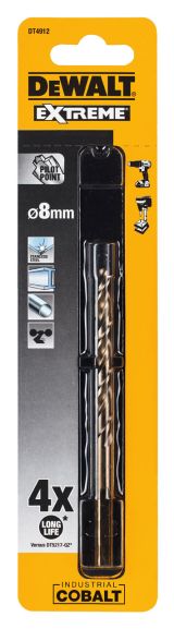 Сверло по металлу DEWALT DT4912, 8x72x117 мм, 10 шт. (DT4912-QZ)