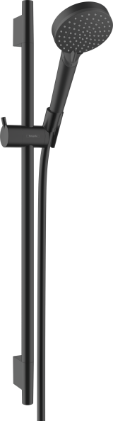 Душевой гарнитур hansgrohe Vernis Blend 100 2jet Vario cо штангой 65 см 26422670, матовый черный