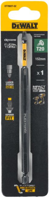 Бита DEWALT DT7802T, T20, 152 мм (DT7802T-QZ)