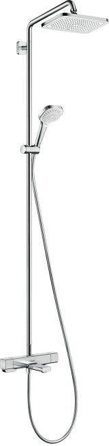 Душевая система hansgrohe Croma E 280 1jet с термостатом для ванны 27687000, хром