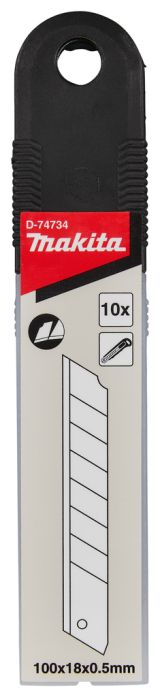 Лезвия с отламывающимися сегментами Makita (100x18x0.5 мм), 10 шт., D-74734