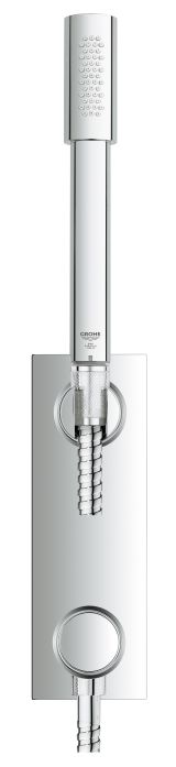 Держатель настенный для ручного душа GROHE Grohtherm F с подключением для душевого шланга, хром (27621000)