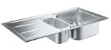 Мойка GROHE из нержавеющей стали с корзинчатым вентилем, оборачиваемая, K400, 60-S 97/50 1.5 (31567SD0)