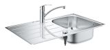 Мойка и смеситель для мойки GROHE K200, нержавеющая сталь (31565SD1)