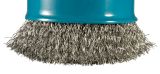 Щетка проволочная чашечная Makita X-lock (d75 мм, толщина проволоки 0, 3 мм, гофрированная, нержавейка), D-73346