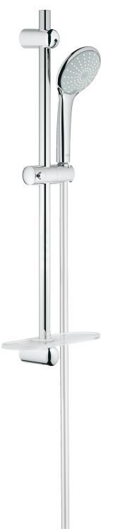 Душевой гарнитур GROHE Euphoria 110 Duo с мыльницей, 2 режима струи, душевая штанга 600 мм, 16,6 л/мин, хром (27230001)