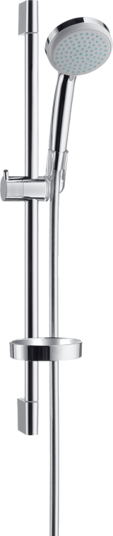 Душевой гарнитур hansgrohe Croma 100 4jet Vario со штангой 65 см и мыльницей 27772000, хром