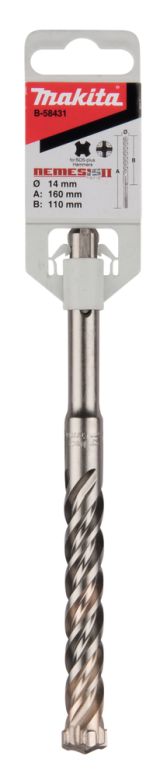 Бур Makita SDS-plus Nemesis II 14x110x160, B-58431