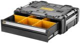 Модульная рабочая станция DEWALT TOUGHSYSTEM DXL DWST60520-1: 2 ящика для инструмента + рабочая поверхность, на колесной базе
