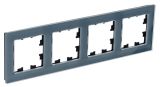 Рамка 4-постовая универсальная Systeme Electric (Schneider Electric) Atlas Design Nature, грифель ATN360704