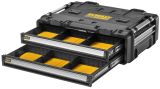 Модульная рабочая станция DEWALT TOUGHSYSTEM DXL DWST60520-1: 2 ящика для инструмента + рабочая поверхность, на колесной базе