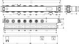 Встраиваемая часть термостата hansgrohe RainSelect на 5 потребителей 15313180