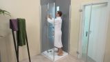 Душевой гарнитур hansgrohe Crometta 100 1jet EcoSmart со штангой 90 см 26539400, белый/хром