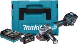 Аккумуляторная угловая шлифмашина Makita GA013GU201, 40 В, 125 мм, 8500 об/мин, с 2 АКБ 4 Ач и ЗУ, в кейсе MakPac