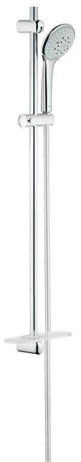 Душевой гарнитур GROHE Euphoria 110 Champagne с мыльницей, 3 режима струи, душевая штанга 900 мм, 17 л/мин, хром (27227001)