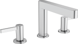 Смеситель для раковины hansgrohe Finoris 110, на 3 отверстия, со сливным клапаном Push-Open 76033000, хром