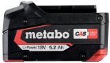Набор Metabo: 2 АКБ LiPOWER, Li-Ion, 18 В, 5.2 Ач и быстрое зарядное устройство ASC 145, 12/14.4/18/36 В, 8 A (685051000)