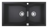 Мойка GROHE K700 с двумя чашами, 900 x 500 мм, черный гранит (31658AP0)