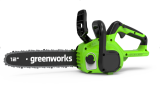 Цепная пила аккумуляторная Greenworks, 24V, 30 см, бесщеточная, c 1хАКБ 2 Ач и ЗУ, 2007007UA