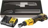 Аккумуляторный угловой гайковерт DEWALT DCF504L1G, 12 В, 54 Нм, 250 об/мин, с АКБ 3 Ач и ЗУ, в чехле (DCF504L1G-QW)