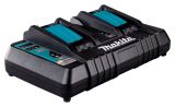 Набор Makita: 2 аккумулятора BL1850B, Li-Ion, 18 В, 5 Ач и двойное быстрое ЗУ DC18RD, 7.2-18 В, 2x9 А, 191L75-3