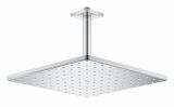 Верхний душ GROHE Rainshower 310 Mono с душевым кронштейном, 9,5 л/мин, 1 режим, 142 мм, хром (26566000)