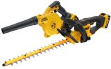 Аккумуляторный набор садовой техники DEWALT, 18 В: воздуходувка DCV100 + кусторез DCMHT564, с 2 АКБ 5 Ач без ЗУ