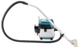 Аккумуляторный строительный пылесос Makita DVC150L, 2x18 В, с опцией работы от сети, 15 л, с 2 АКБ 5 Ач, без ЗУ (DUST-KITM13)