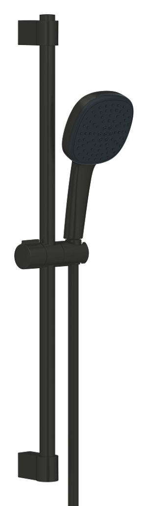 Душевой гарнитур GROHE Tempesta Cube 110, 2 режима струи, душевая штанга 600 мм, 7,4 л/мин, черный (267482433)