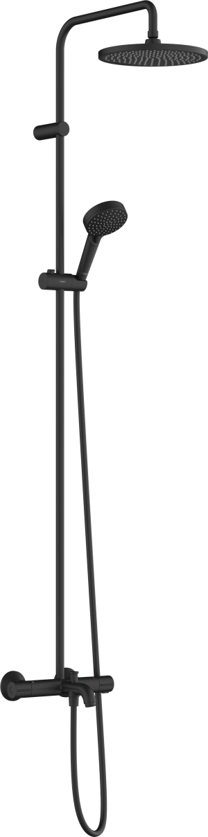 Душевая система hansgrohe Vernis Blend 240 1jet с термостатом для ванны 26899670, матовый черный