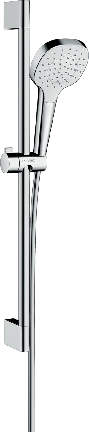 Душевой гарнитур hansgrohe Croma Select E 110 1jet со штангой 65 см 26584400, белый/хром
