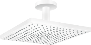 Верхний душ hansgrohe Raindance E 300 1jet с потолочным кронштейном 26250700, матовый белый