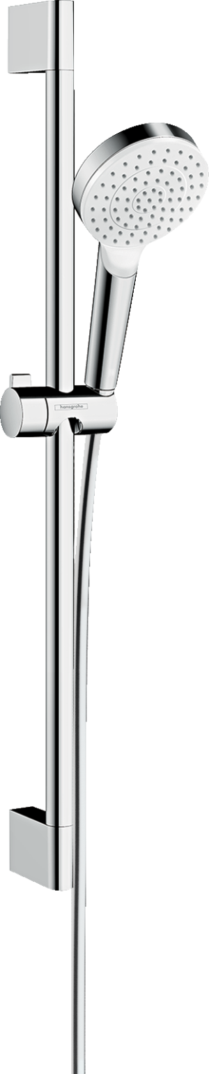 Душевой гарнитур hansgrohe Crometta 100 1jet со штангой 65 см 26533400, белый/хром