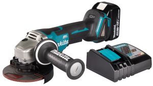 Аккумуляторная угловая шлифмашина Makita DGA508, 18 В, 125 мм, 8500 об/мин, с АКБ 3 Ач и ЗУ (DGA508P1Z)