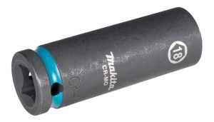 Ударная удлиненная торцовая головка Makita Impact Black 1/2" 18x81, 5 мм , E-16483