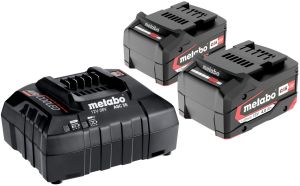 Набор Metabo: 2 АКБ LiPOWER, Li-Ion, 18 В, 4 Ач и зарядное устройство ASC 55, 12/14.4/18/36 В, 4 A (685050000)